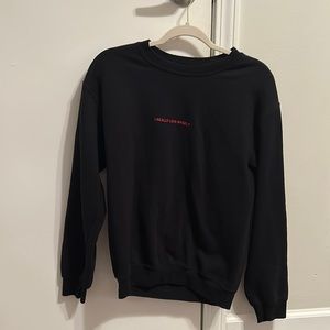 we’re not really strangers crew neck